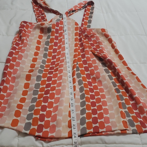 Pink and Orange Patterned Halter Top - Picture 5 of 6